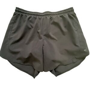 REI Womens  Black Nylon Lined Active Running Sports Shorts- Sz-M
